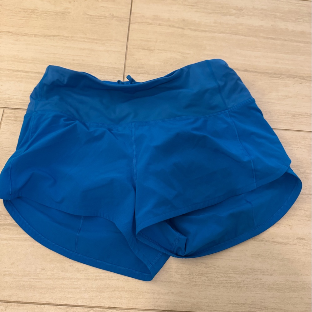 lululemon athletica Blue Running Shorts 6